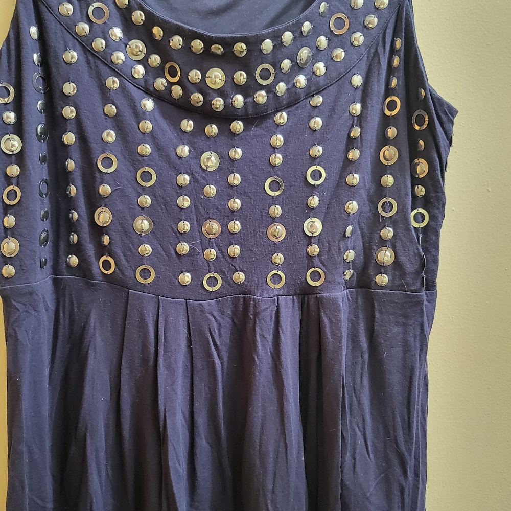 Michael Kors studded peplum tank